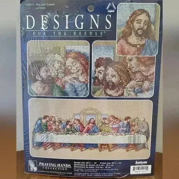 Janlynn Designs For The Needle 1149-11 The Last Supper La Cene New NWT - Picture 1 of 10